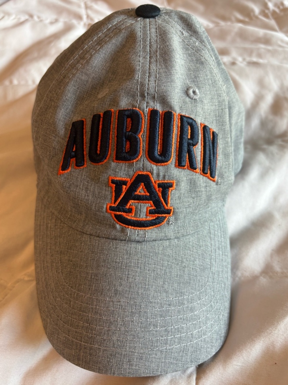 Auburn Embroidered Grey Baseball Cap